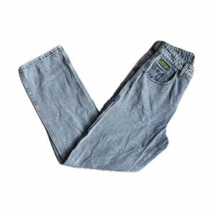 Women’s Y2K Baggy Embroidered Empyre Blue Jeans — Size 1